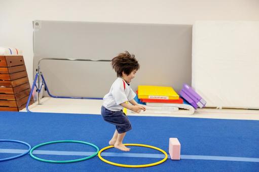 Hula hoop jump Indoor high energy activity