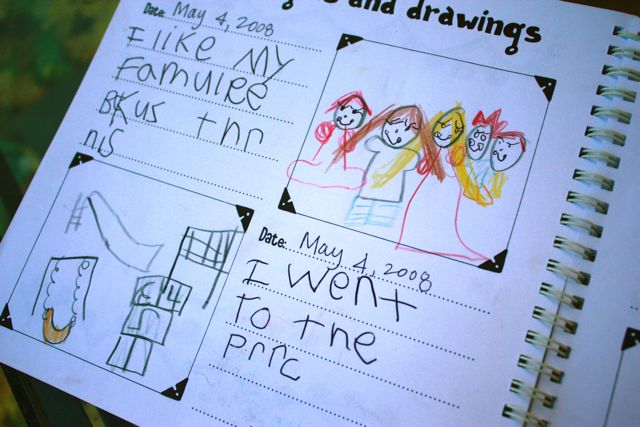 Journaling Indoor activity for keeping Toddlers engaged