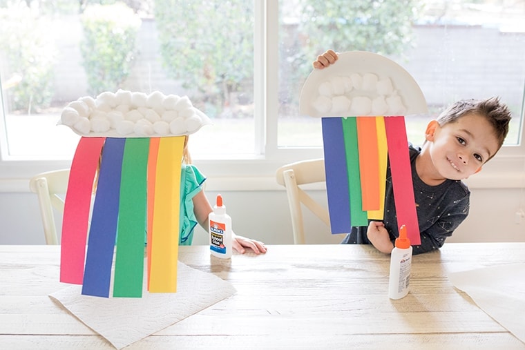 Paper Plate Rainbows Craft for Preschoolers