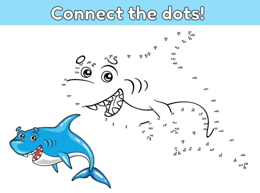 Dot to Dot book solo play indoor game for kids