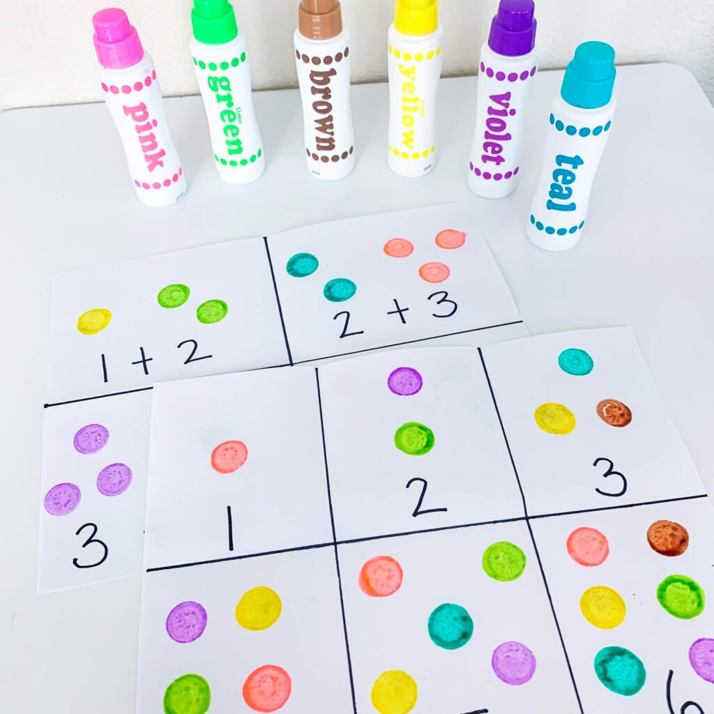 Dot Markers Indoor activity for kids 