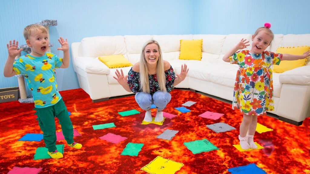 The floor is lava indoor game for cozy homes