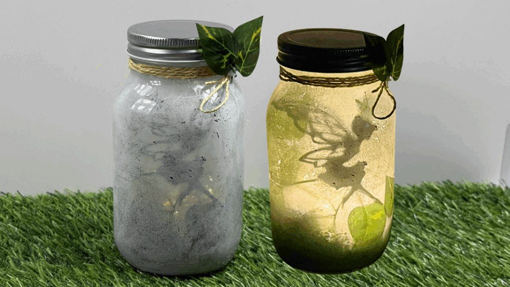 A gir's handmade fairy jar craft DIY Fairy Jar Craft