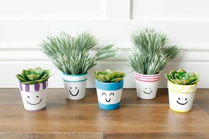 Plant Pot Painting Craft for kids Plant Pot Painting Craft