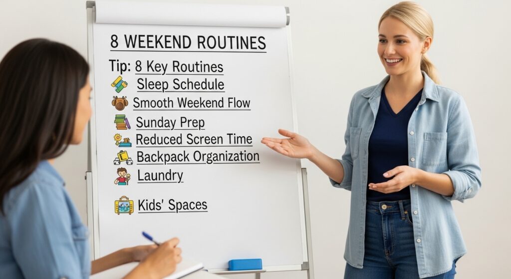 8 simple Weekend routine for school kids