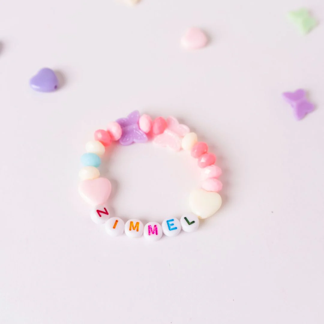 DIY Custom Name Bracelets with Beads for Girls