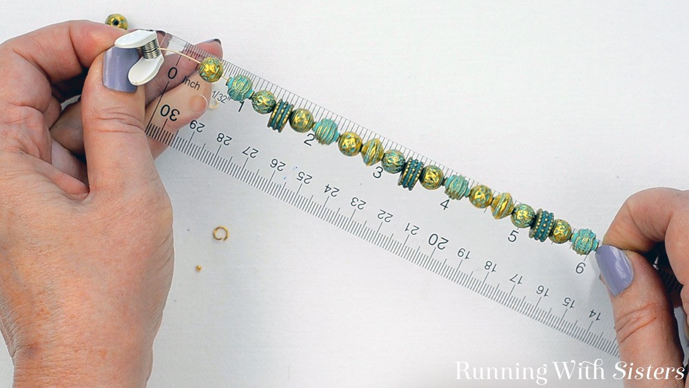 Measure this string properly while making bracelet with beads