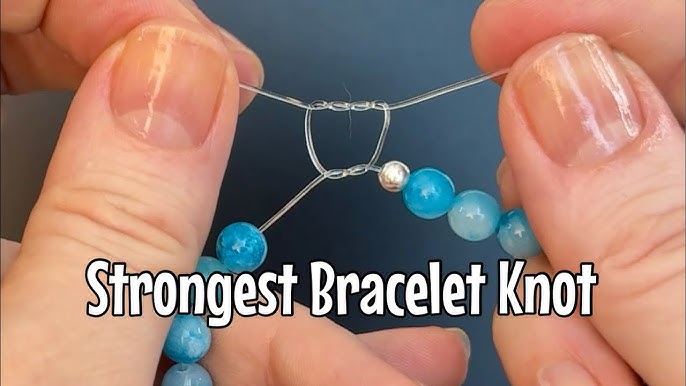 Tie a Secure Knot on custom name bracelet