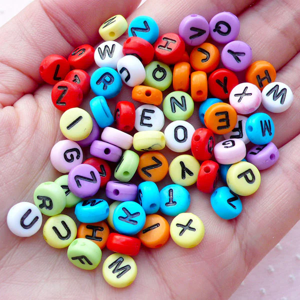 Choose Your Beads to making custom name bracelet