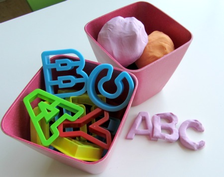 Edible Playdough with Shape Letters and Numbers Edible Playdough with Shape Letters and Numbers